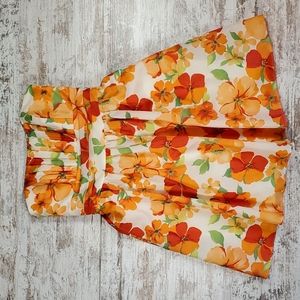 David's Bridal | Gypsy Boho Prairiecore Fairycore White Floral Formal Tea Dress